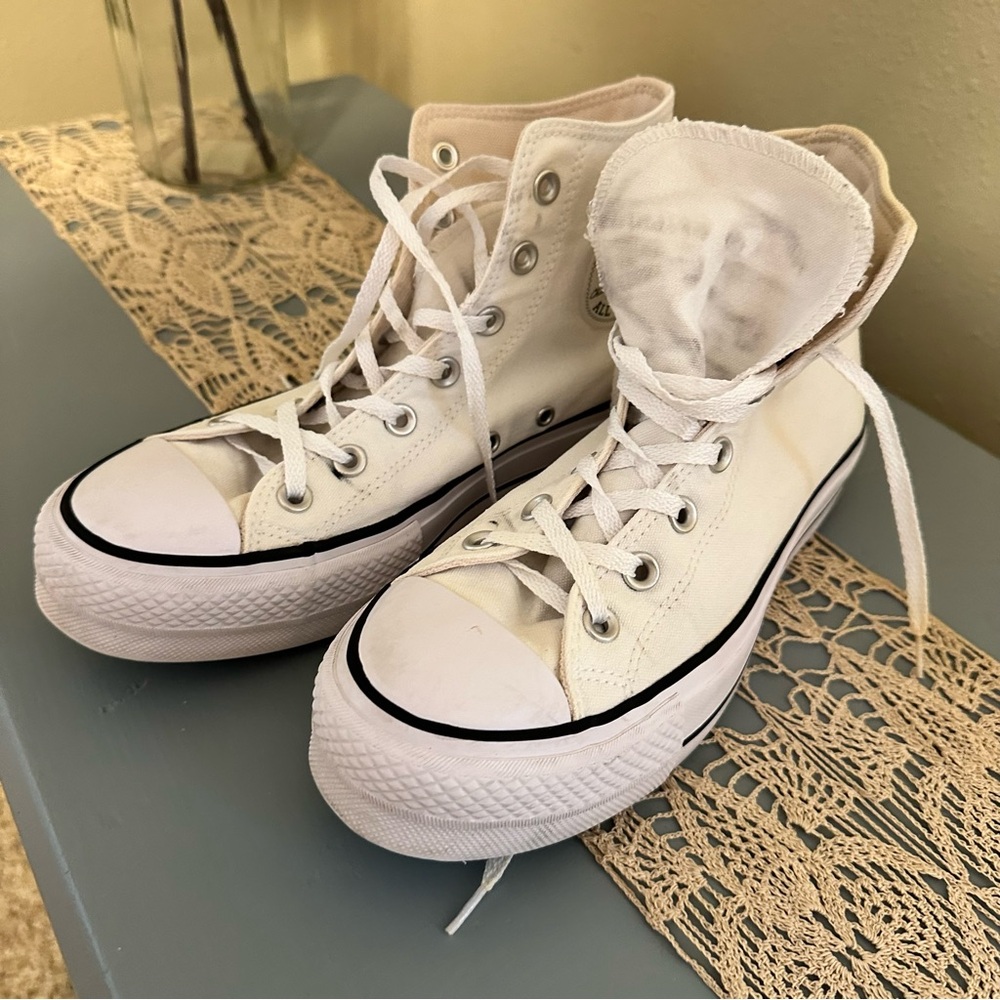 White High-Top Converse
